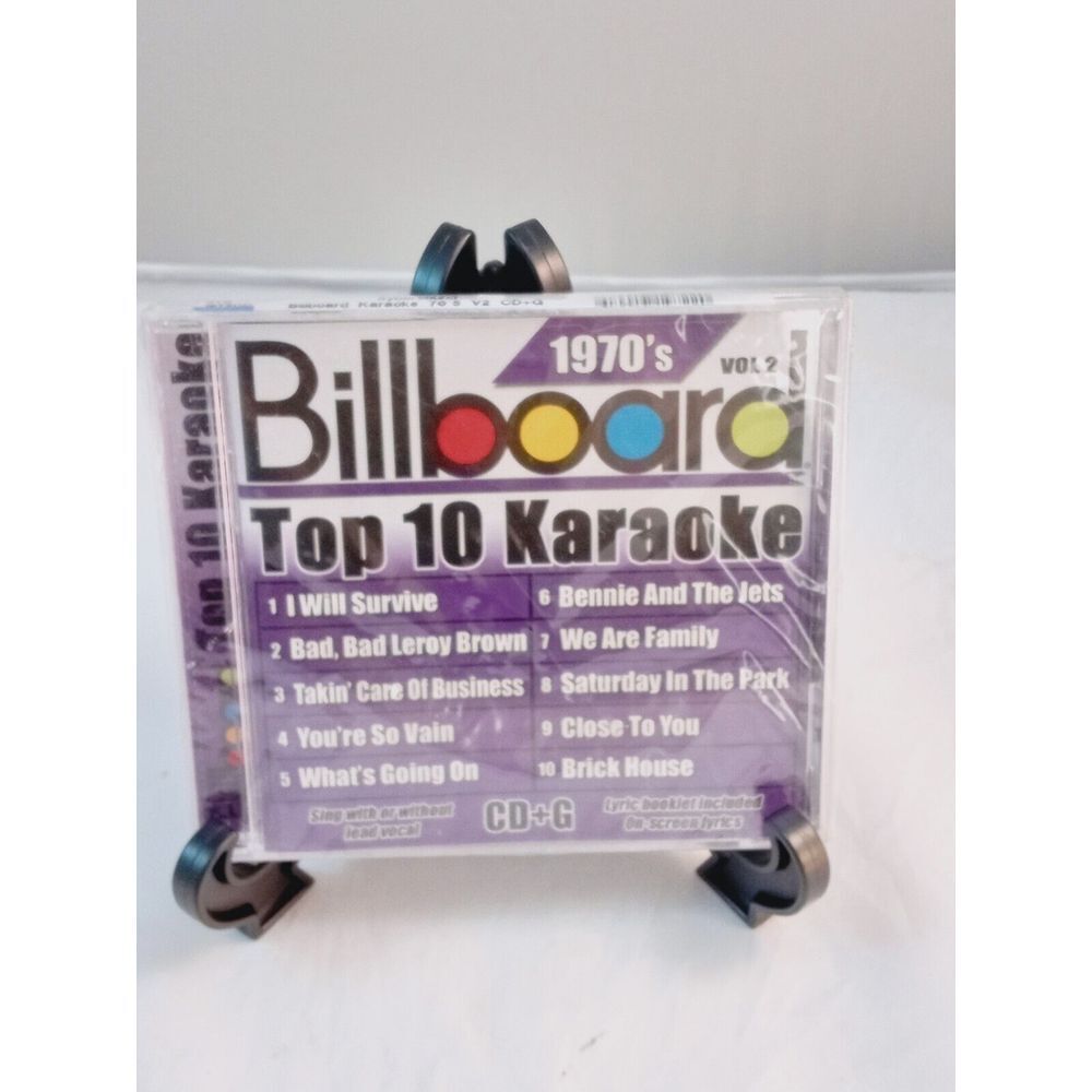 Billboard Top-10 Karaoke - 1970's Vol. 2 (10+10-song CD+G) - Music CD - Billboar
